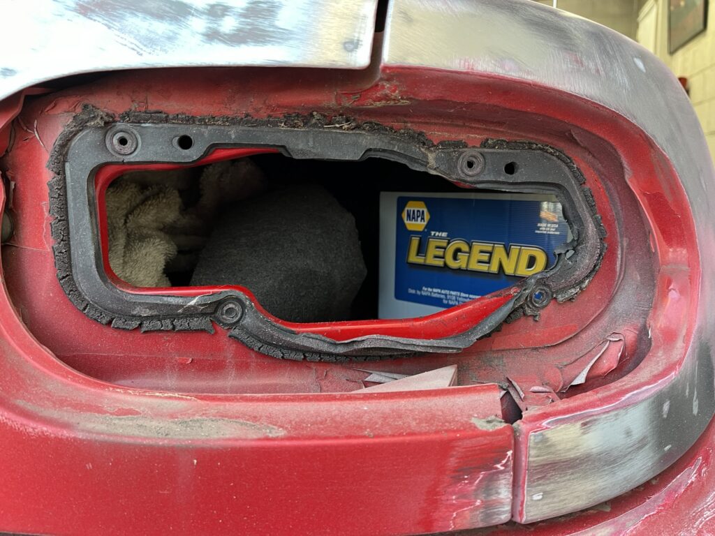 Taillight removed