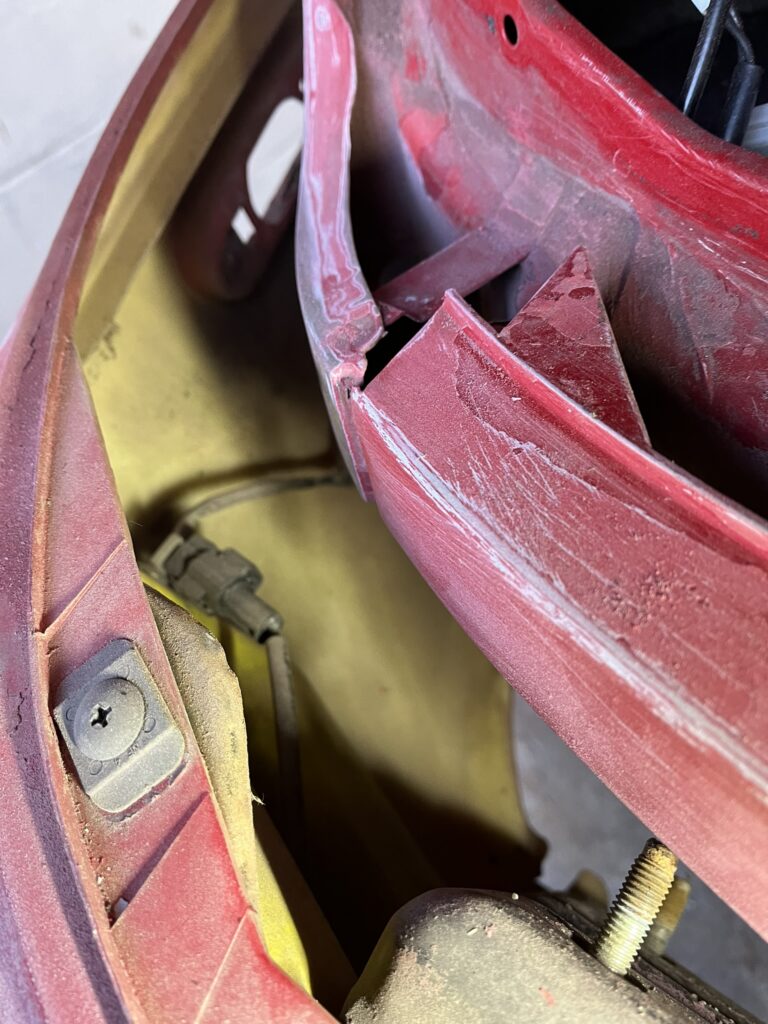 NA Miata rear bumper electrical connector