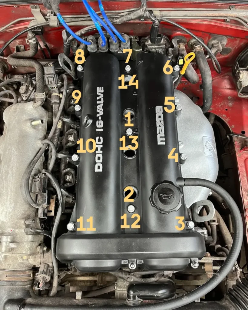 Valve cover gasket torque sequence