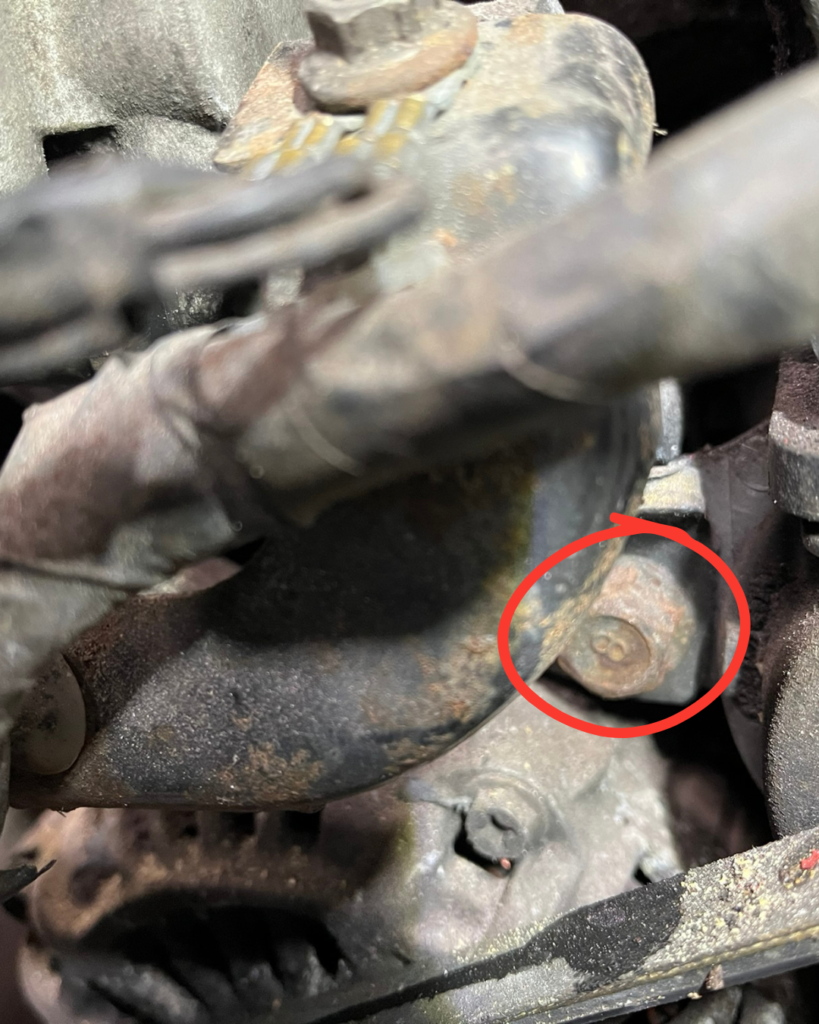 Second alternator bolt