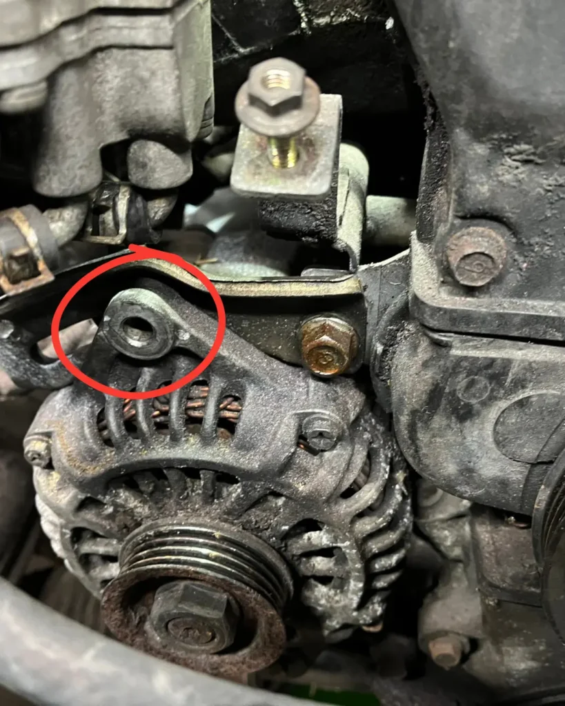 NA Miata alternator pivot bolt